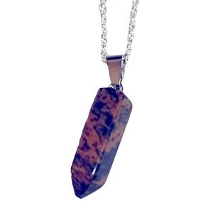 New Handmade Brown Black Mahogany Obsidian S925 Silver Short Amulett Necklace